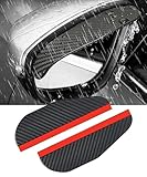 YMNBFCX 2 Stück Auto Rückspiegel Regenschutz,für MG MG3 Full Hybrid 2024 Regen Augenbrauen...