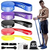 FitBeast Widerstandsbänder Set, 5 Level Pull-up-Bänder für Krafttraining, Crossfit, Powerlifting,...