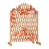 Relaxdays Rankgitter Holz, ausziehbar, freistehend, Garten, Balkon, Terrasse, Rankhilfe, HxBxT: 100...