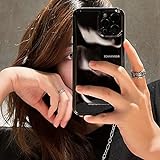 Black Aurora White Glossy Phone Cases für iPhone 13 12 11 Pro Max X XS Max XR 7 8 Plus 12 Mini SE...