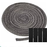 Powerruif Kamindichtung Ofendichtschnur, Ofendichtschnur Kamin Dichtband Hitzebeständig Feuerfeste...