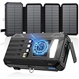SOARAISE Solar-Powerbank-27000mAh-Solarladegerät- mit 4 Solarpanel - Tragbares Ladegerät mit 4...