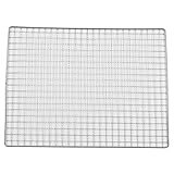 Buachois Edelstahl Grillrost 35 x 26,7 cm Antihaft Grillgitter Kühlen Roste Outdoor BBQ Holzkohle...