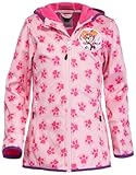 Brandsseller Mädchen Softshelljacke 110/116 Outdoor Kinderjacke Regenjacke Winddicht mit Motiv -...