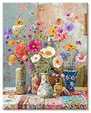 Puzzle 1000 Teile Erwachsene Flowers Klassisches Lernspiel Puzzles, Geschicklichkeitsspiel für Die...