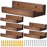Generisch Plattenregal - Holz -Vinyl - -Wandregal, Album LP Display Ständer, 6PCS -Speicherhalter |...