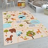 Paco Home Kinderteppich Teppich Kinderzimmer Spielteppich Junge Mädchen Modern rutschfest,...