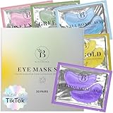 BLOOMORA Gemischte Augenpads (30 Paare) | Eye Pads mit Niacinamid & Augenpads Hyaluron | Augenpads...