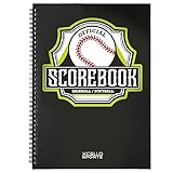 Xcello Sports Baseball Scorebook mit Dienstblatt (22,9 x 30,5 cm)