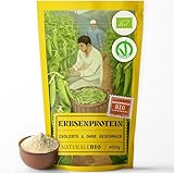 NaturaleBio erbsenprotein pulver 450 g. Vegan, bio und GMO-frei. Hypoallergen und leicht verdaulich....