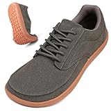 JUEQIBAA Breite Barfußschuhe für Herren, Zero Drop, minimalistisch, Traillaufschuhe, lässig,...