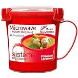Sistema Microwave mittelgroße Mikrowellen-Suppentasse | 656 ml mikrowellenfester...