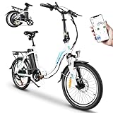 KAISDA E-Bike Klapprad 20“ Elektrofahrrad, Aluminium, mit 250w Motor 36V 13Ah Li-Ion Akku,...