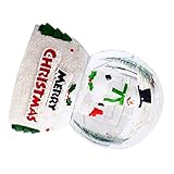 ZJchao Weihnachten Leuchtende Kristallkugel, Weihnachtliche, Verträumte Kristallkugel, Englische...