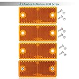 DARKGUARD Anhänger Rechteckige Reflektoren Anschrauben Orange Eckige ReflektorAnschrauben...