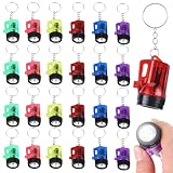 JSMTKJ 24Pcs Schlüsselanhänger Taschenlampe Mini Lampe 4cm Klein LED Mini Taschenlampe Kinder...
