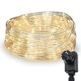 CozyHome LED Schlauch 200 LED - 8 Modi & Timer - 12m mit Stecker Strombetrieben I Lichtschlauch...