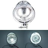 KaTur Universal4.5 Motorrad Scheinwerferlampe Retro Klare Linse Seite Montiert Single Scheinwerfer...