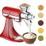 Metall Getreidemühle Aufsatz für Kitchenaid Standmixer, Mehlmühle Grinder für Küchenhelfer...