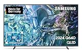 Samsung QLED 4K Q64D Fernseher 75 Zoll, TV mit Quantum Prozessor Lite 4K, 100% Farbvolumen,...