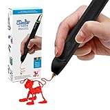 3Doodler Create+ 3D-Druck Pen-Set mit 75 Filamenten (600 Fuß Extrudierter Kunststoff), Onyx Black,...