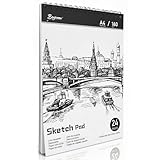 Skizzenbuch A4 Sketchbook Zeichenbuch Skizzenblock Sketch Book Zeichenblock Gebunden Zeichenpapier...
