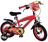 Volare Disney Cars Kinderfahrrad 12' | 3–5 Jahre | Hand- & Rücktrittbremse, abnehmbare...