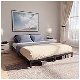 Dreamzie Bett 180x200 mit Lattenrost aus Metall - Bettgestell 180x200 für Matratze, Höche 25 cm -...