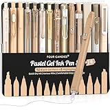 Four Candies Gel-Tintenstift-Set, 14-teiliges Stift-Set mit Etui, niedliche Notizen, 0,5 mm feine...