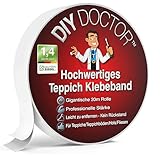 DIY Doctor Doppelseitiges Klebeband Extrastark - Robustes Teppichklebeband, 1er-Pack, 21 mm x 20 m...