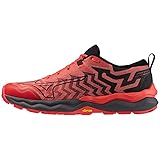 Mizuno Wave Daichi 8, Traillaufschuh für Herren, Cayenne Black High Risk Red, 42 EU