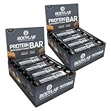 Bodylab24 Crispy Protein Bar Crispy Schokolade + Cookies & Cream 24 x 65g, Protein-Riegel mit 27g...