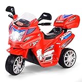 DREAMADE 6V Elektro Kindermotorrad, Kinder Motorrad, Kinderfahrzeug mit Musik Hupe und Scheinwerfer,...