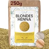 Henna Naturblond, 250 g – pflanzliche Haarfarbe Blond – Haarfarbe Blond – natürliche...