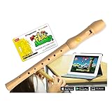 Voggenreiter 1143 Voggenreiter Blockflöte aus Bergahorn für Kinder ab 6 Jahre inkl. Flute Master...
