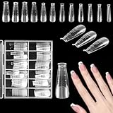 Bewudy 120 Stück Dual Form Nails, 12 Größe Nagelverlängerung Acrylic Gel Tips Verlängerung...