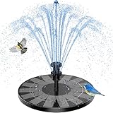 AISITIN 3.5W Solarbrunnen für Draussen (φ180mm) Solar Springbrunnen für Außen mit 4...