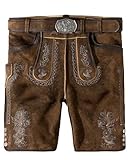 Stockerpoint Herren Thomas2 Trachtenlederhose, Stein geäscht, 52