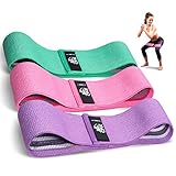 CFX Resistance Hip Bands, Fitnessbänder Set Yogagurt in 3 Zugkraftstärken Trainingsband Yogaband...