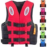 ZYGPH Kajakweste für Erwachsene, Schwimmweste mit hohem Auftrieb, verstellbare Sicherheitsjacke...