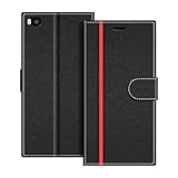 COODIO Handyhülle für Huawei P8 Handy Hülle, Huawei P8 Hülle Leder Handytasche für Huawei P8...