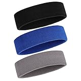 ONUPGO Schweißband Stirnband für Männer & Frauen - 3PCS Sports Stirnbänder...