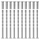 10 Stück M4 Verbindungsschrauben mit Hülsen, Vernickelte Türgriff Schrauben für Möbelmontage,...