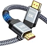 SNOWKIDS 10K HDMI 2.1 Kabel 2M 8K, 2.1 48Gbps Highspeed 8K@60Hz HDMI Kabel 4K@120Hz 7680P DTS: X,...