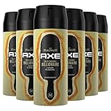 AXE Bodyspray Gold Caramel Billionaire Limited Edition | 6x 150ml Deo ohne Aluminium | Männerdeo...