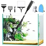 AQQA Aquarium-Reinigungsset,6-in-1 Aquarium Reinigung mit Schwamm...
