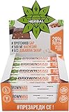 Cvetita Herbal BrownMag 29% Protein Riegel mit Mandeln und Schokolade Box mit 12 Stück