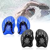 2 Paar Schwimmpaddel, Unisex Hand Paddle Für Schwimmen, Handpaddel Zum Schwimmen Für Schwimmer...