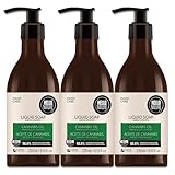 P-Beauty 3X Naturkosmetik Hand Flüssigseife mit Hanfsamenöl 270ml - Natürliche Handseife,...