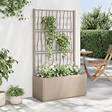 Homgoday Pflanzkübel mit Rankgitter, Pflanzkasten mit Spalier, Blumenkübel mit Gartenspalier,...